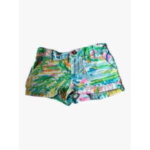 Lilly Pulitzer Shorts Size 4 Tropical Floral Print Classic Neon Summer Colors